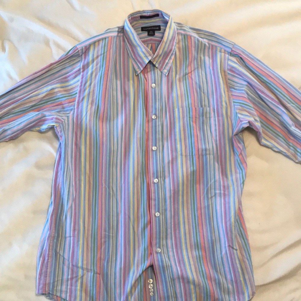 Lands End Collared Button Down Shirt